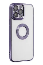 Newface iPhone 14 Pro Max Kılıf Slot Silikon - Mor - Görsel 2