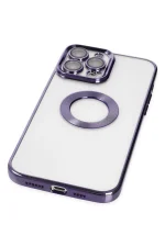 Newface iPhone 14 Pro Max Kılıf Slot Silikon - Mor - Görsel 4