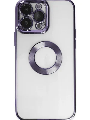 Newface iPhone 14 Pro Max Kılıf Slot Silikon - Mor