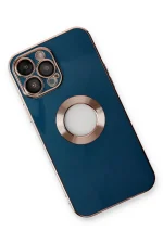 Newface iPhone 14 Pro Max Kılıf Store Silikon - Mavi - Görsel 3