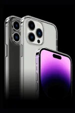 Newface iPhone 14 Pro Max Kılıf Tron Şeffaf Magsafe Kapak - Mavi - Görsel 4
