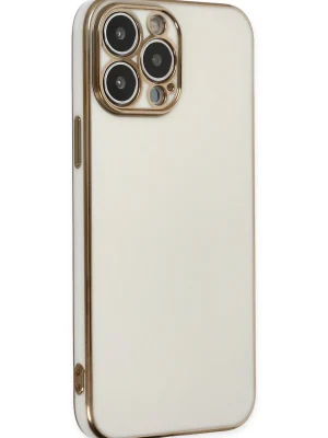 Newface iPhone 14 Pro Max Kılıf Volet Silikon - Beyaz