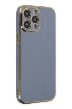 Newface iPhone 14 Pro Max Kılıf Volet Silikon - Mavi