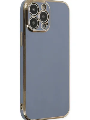 Newface iPhone 14 Pro Max Kılıf Volet Silikon - Mavi