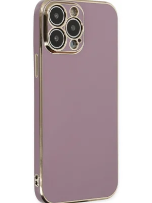 Newface iPhone 14 Pro Max Kılıf Volet Silikon - Mor