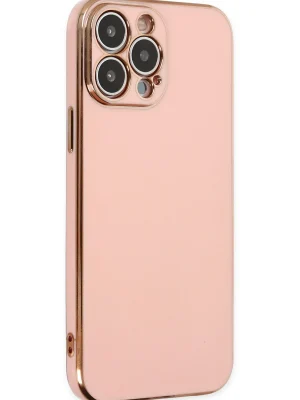 Newface iPhone 14 Pro Max Kılıf Volet Silikon - Pembe