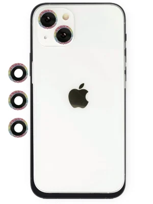 Newface iPhone 14 Shine Kamera Lens - Rainbow