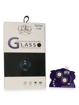 Newface iPhone 15 Bilvis Titan Kamera Lens - Pembe