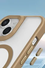 Newface iPhone 15 Kılıf Enka Magsafe Silikon Kılıf - Siyah - Görsel 2