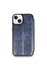 Newface iPhone 15 Kılıf Flip Cover - Lacivert