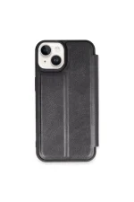 Newface iPhone 15 Kılıf Flip Cover - Siyah