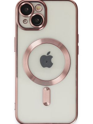 Newface iPhone 15 Kılıf Kross Magneticsafe Kapak - Rose