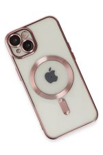 Newface iPhone 15 Kılıf Kross Magneticsafe Kapak - Rose - Görsel 3