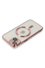 Newface iPhone 15 Kılıf Kross Magneticsafe Kapak - Rose - Görsel 4