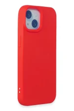 Newface iPhone 15 Kılıf Nano içi Kadife Silikon - Kırmızı - Görsel 2