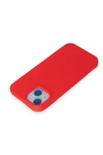 Newface iPhone 15 Kılıf Nano içi Kadife Silikon - Kırmızı - Görsel 3
