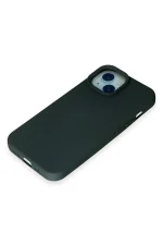 Newface iPhone 15 Kılıf Nano içi Kadife Silikon - Koyu Yeşil - Görsel 4