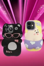 Newface iPhone 15 Kılıf Poky Karakter Silikon Kapak - Desen 8 - Görsel 2