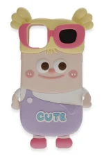 Newface iPhone 15 Kılıf Poky Karakter Silikon Kapak - Desen 8