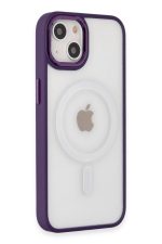 Newface iPhone 15 Kılıf Room Magneticsafe Silikon - Derin Mor
