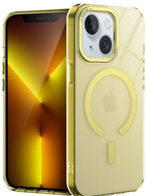 Newface iPhone 15 Kılıf Troy Magsafe Kapak - Sarı