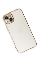 Newface iPhone 15 Kılıf Volet Silikon - Beyaz - Görsel 3