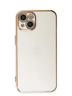 Newface iPhone 15 Kılıf Volet Silikon - Beyaz