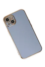 Newface iPhone 15 Kılıf Volet Silikon - Mavi - Görsel 2