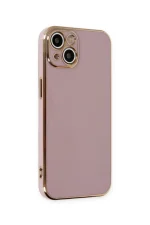 Newface iPhone 15 Kılıf Volet Silikon - Mor - Görsel 2