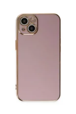 Newface iPhone 15 Kılıf Volet Silikon - Mor