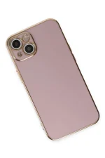 Newface iPhone 15 Kılıf Volet Silikon - Mor - Görsel 3