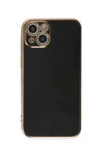 Newface iPhone 15 Kılıf Volet Silikon - Siyah