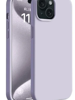 Newface iPhone 15 Plus Kılıf First Silikon - Lila