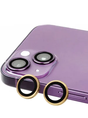 Newface iPhone 15 Plus Raze Metal Kamera Lens - Sarı