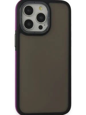 Newface iPhone 15 Pro Harvel Kapak - Derin Mor