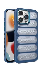 Newface iPhone 15 Pro Kılıf Airmax Silikon Kapak - Lacivert