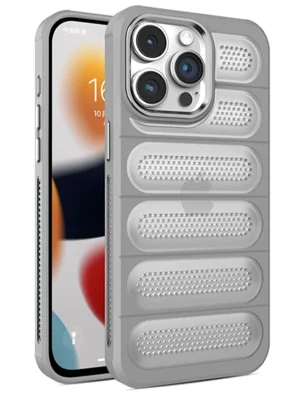 Newface iPhone 15 Pro Kılıf Airmax Silikon Kapak - Titan Gri
