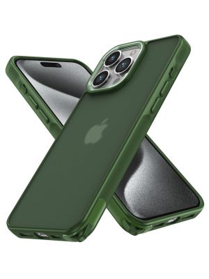 Newface iPhone 15 Pro Kılıf Elegant Kapak - Yeşil