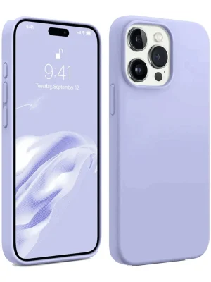 Newface iPhone 15 Pro Kılıf First Silikon - Lila