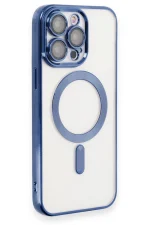 Newface iPhone 15 Pro Kılıf Kross Magneticsafe Kapak - Lacivert - Görsel 2