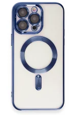 Newface iPhone 15 Pro Kılıf Kross Magneticsafe Kapak - Lacivert - Görsel 3