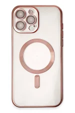 Newface iPhone 15 Pro Kılıf Kross Magneticsafe Kapak - Rose