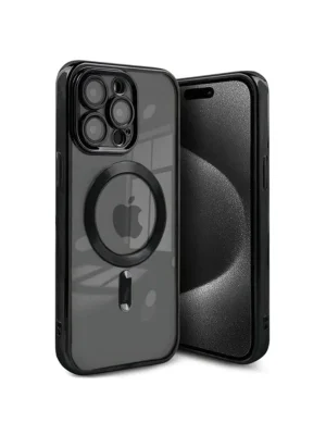 Newface iPhone 15 Pro Kılıf Kross Magneticsafe Kapak - Siyah