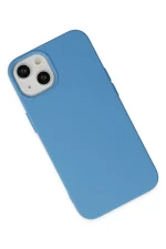 Newface iPhone 15 Pro Kılıf Nano içi Kadife Silikon - Mavi - Görsel 3