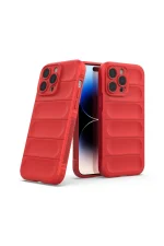 Newface iPhone 15 Pro Kılıf Optimum Silikon - Kırmızı - Görsel 2