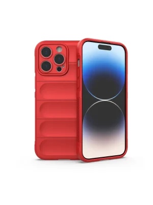 Newface iPhone 15 Pro Kılıf Optimum Silikon - Kırmızı