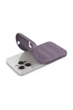 Newface iPhone 15 Pro Kılıf Optimum Silikon - Mor - Görsel 4