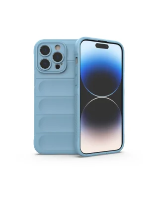 Newface iPhone 15 Pro Kılıf Optimum Silikon - Sky Blue
