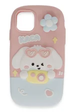 Newface iPhone 15 Pro Kılıf Poky Karakter Silikon Kapak - Desen 13