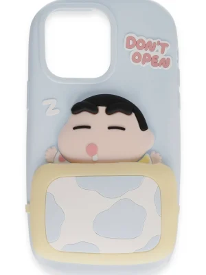 Newface iPhone 15 Pro Kılıf Poky Karakter Silikon Kapak - Desen 3